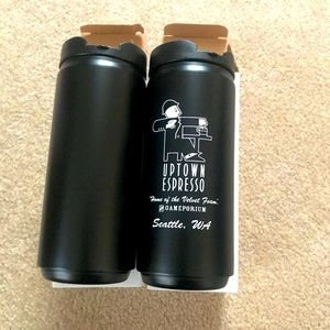 2 x New insulated tumblers 12oz black